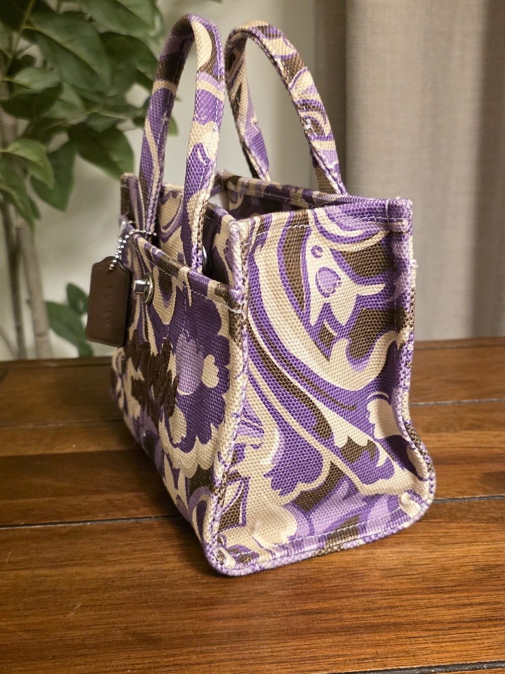 Coach Cargo Tote Bag 20 with Paisley Print - Picture 5 of 10